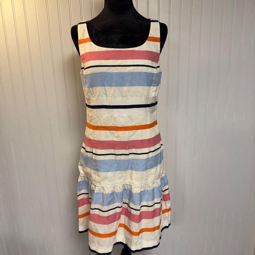 J. McLaughlin Women's Striped‎ dress Size  8 Multicolor - Picture 3 of 6